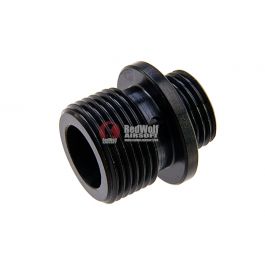 Details about   11mm to 14mm CCW Thread Adapter Barrel End Threaded Adapter Airsoft CNC Machined 