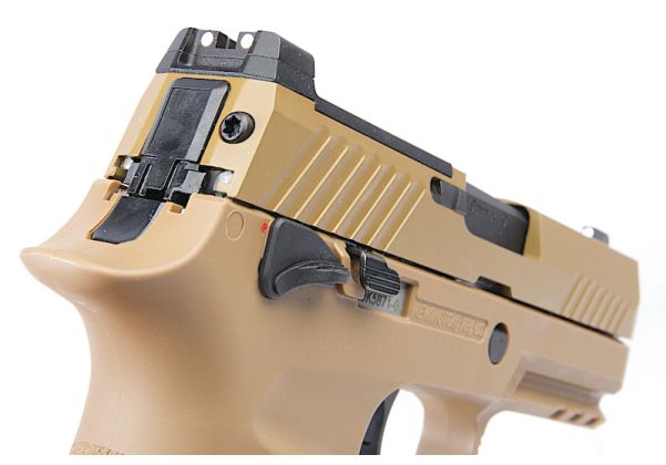 AEG•WE GBB P320 / M18 マガジン×2 TAN SIG Sauer M18 P320 Green Gas Airsoft Pistol - TAN (by SIG AIR