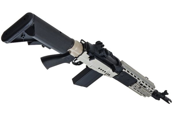 CYMA M14 EBR AEG Extended Stock Airsoft AEG Rifle - Silver (Metal