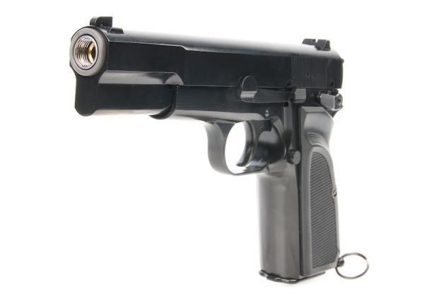WE Browning Hi-Power MK3 Green Gas Airsoft Pistol - Black | RedWolf