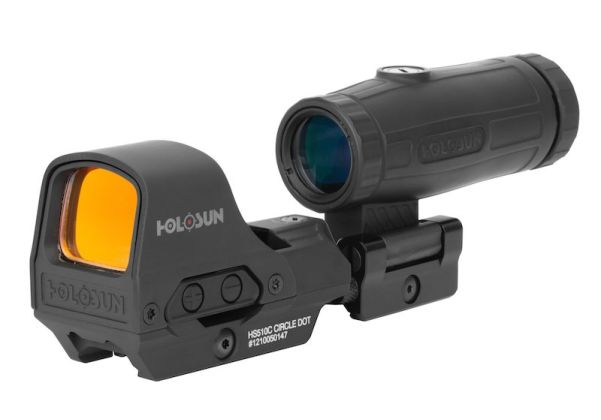 Holosun 510C Reflex Circle Dot Sight w/ HM3X (3x Mangifier, HS