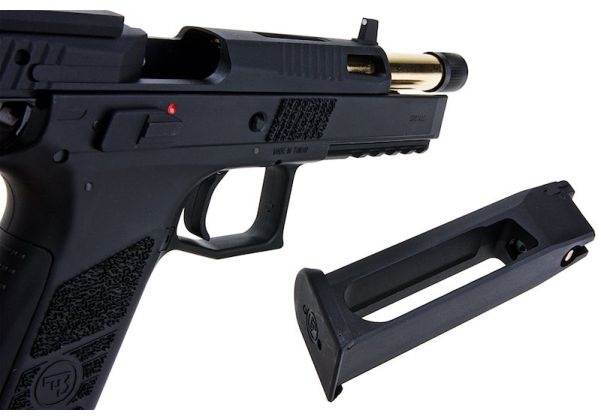 KJ Works P-09 CO2 GBB Airsoft Pistols (Optics Ready) - Black