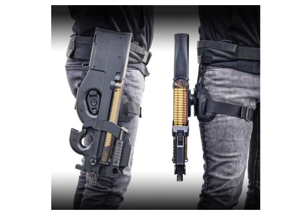 Laylax Krytac P90 Battle Style Quick Holster - Black (Compatible