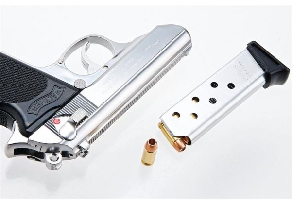 Marushin Walther PPK Model Gun - Silver | RedWolf