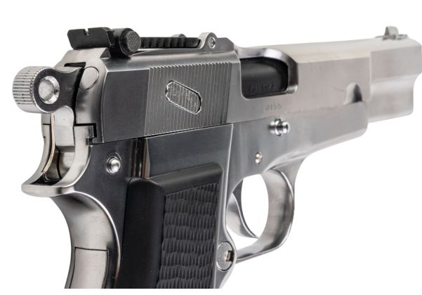 Marushin Browning Hi-Power Military Model Gun - Silver | RedWolf