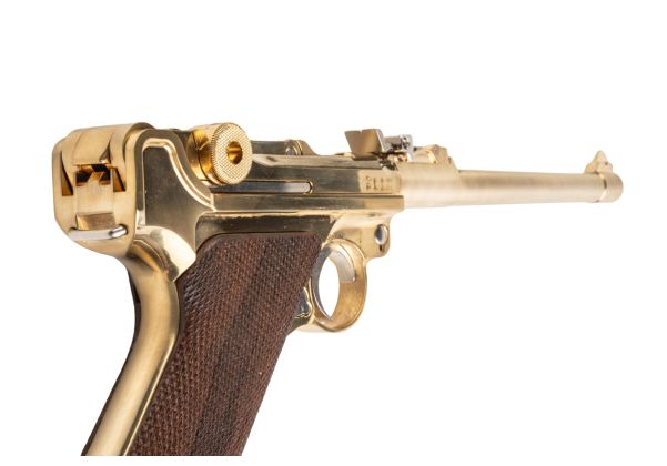 ルガー P-08 Lange Lauf Marine Parabellum Marushin Luger P08 8 inch LangeLauf Checker Wood Grip Model Gun