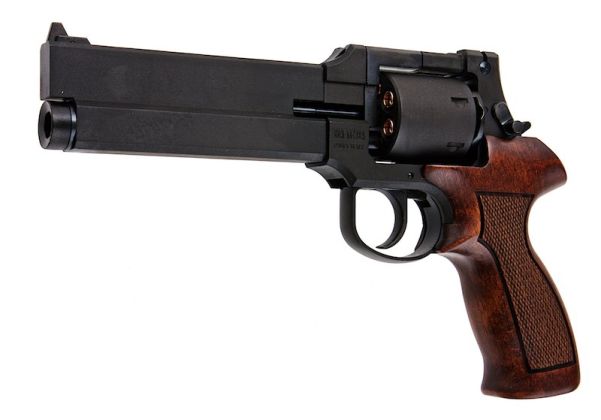 Marushin Mateba Gas Revolver 6 inch - Black (Wood Grip Version