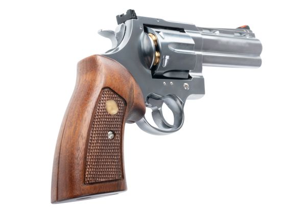 Marushin Anaconda 44 Magnum Revolver (4 inch) - Silver with Wood