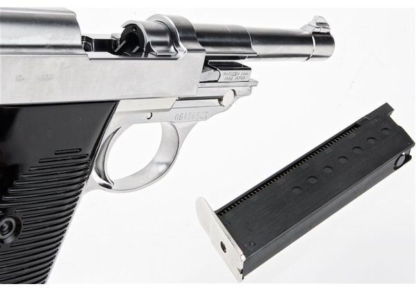 Maruzen P38 AC40.s GBB Airsoft Pistol (Stainless Finish) | RedWolf