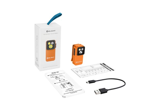 OLIGHT Oclip 2 Pro Clip Style Flashlight - Orange | RedWolf