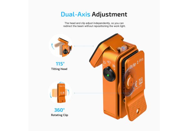 OLIGHT Oclip 2 Pro Clip Style Flashlight - Orange | RedWolf
