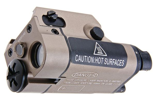 SOTAC XC2 Flashlight / Weapon Light with Red Laser - DE | RedWolf