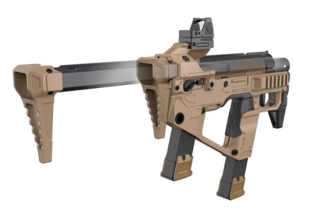 SRU SIG Sauer/VFC M17 P320 Airsoft GBB PDW Kit (Tan) | RedWolf