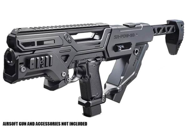 き*こ様 SRU Precision SR-PDW-93 M93R PDWキット SRU M93R PDW Kit for KWA M93R GBB / Tokyo Marui M93R AEP (Black