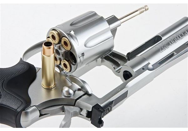 Tokyo Marui Python 357 Spring Revolver (4 inch) - Stainless Silver