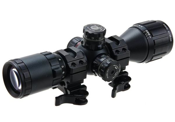 Tokyo Marui New 3-9x32 Illuminated Short Zoom Scope (Mil-Dot