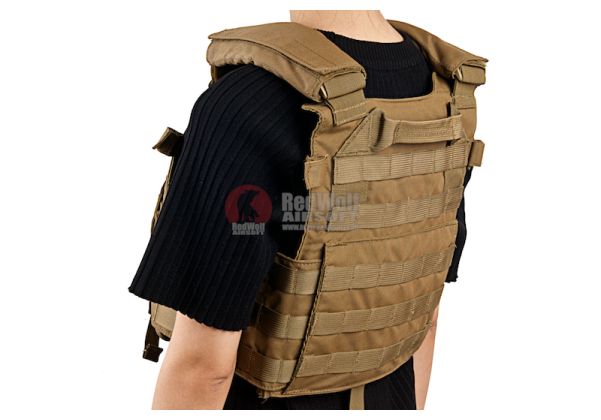 LBX Tactical Modular Plate Carrier - (S Size / Coyote Brown) | RedWolf