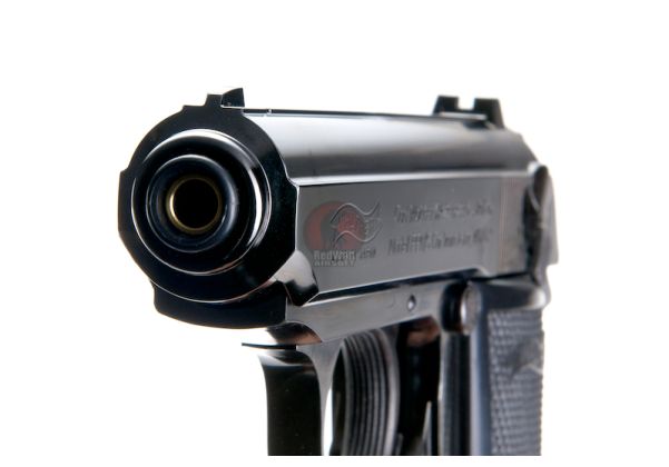 Maruzen PPK/S Walther Green Gas Airsoft Pistol - Black Metal