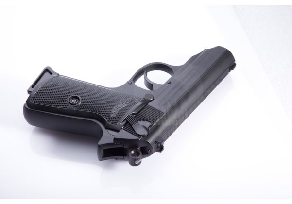 Maruzen PPK/S Walther Green Gas Airsoft Pistol - Black Metal
