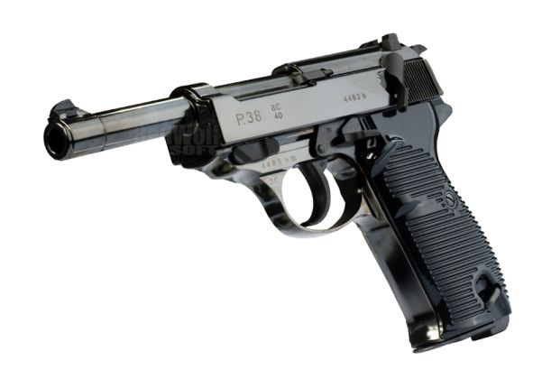 Maruzen P38 AC40 (Black Metal) GBB Airsoft Pistol | RedWolf