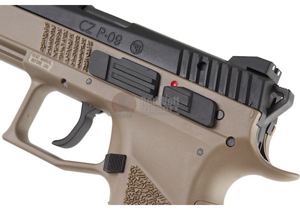 KJ Works ASG CZ P-09 Duty CO2 Airsoft Pistol (Threaded Barrel