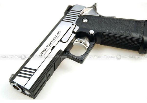 Tokyo Marui Hi Capa 4.3 GBB Airsoft Pistol (Dual Stainless Custom