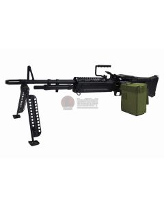 A&K Full Metal M60 Airsoft AEG LMG - Black 0