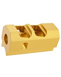 Revanchist Airsoft Tokyo Marui Hi Capa GBB Compensator (INF Style, 14mm CCW) - Gold 0
