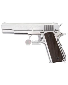 Cybergun Colt 1911 GBB Airsoft Pistol - Silver (by WE) 1