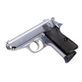 Maruzen PPK/S Walther Green Gas Airsoft Pistol - Silver | RedWolf