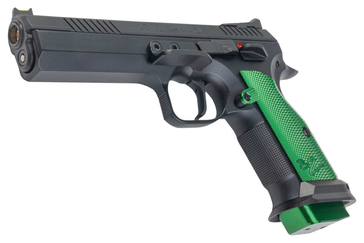 KJ Works CZ TS2 Racing Green GBB Airsoft Pistol (ASG Licensed