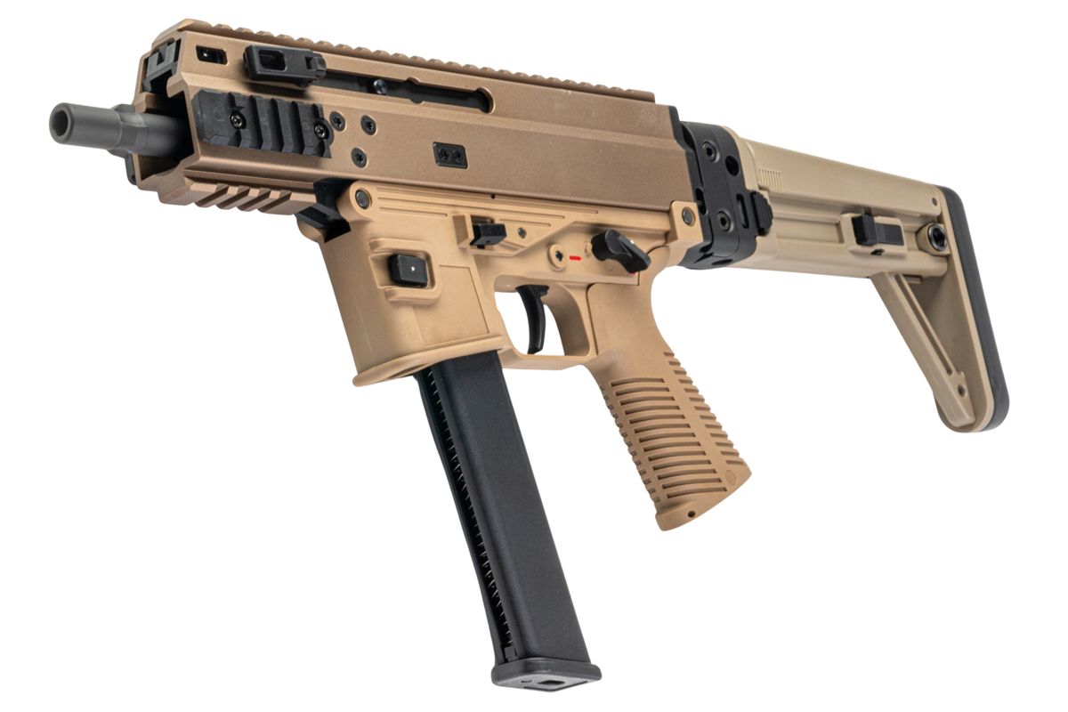 Maruyama SCW-9 Pro G GBB Airsoft SMG with MBT Stock - Tan | RedWolf