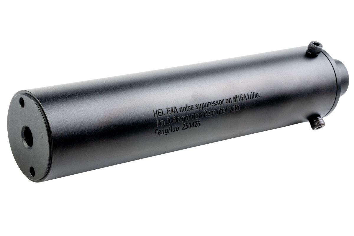 MD製 HEL E4A Suppressor レプリカ サプレッサー M16 Maddog Customs CNC QBQ Aluminum HEL E4A Dummy Silencer -V2, Short