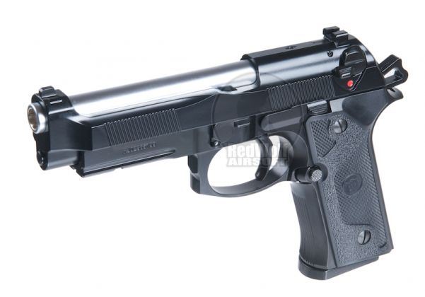 KJ Works M9 Elite GBB Airsoft Pistol (Silver Barrel Version) | RedWolf