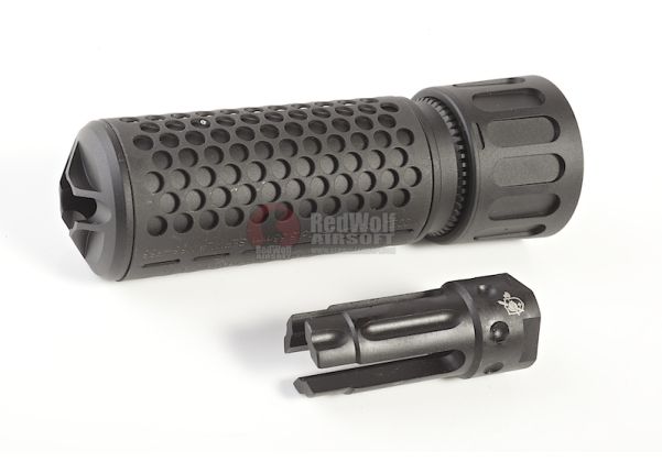 Kac Qdc Suppressor 556 Cqb W Quick Detach Function 14mm Cw Bk By Madbull Redwolf Kac Qdc Suppressor 556 Cqb W Quick Detach Function 14mm Cw Bk By Madbull Redwolf