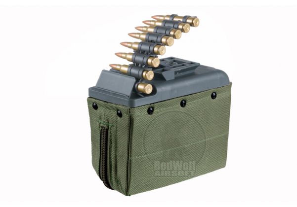 Green ARES 1100rd Airsoft Toy Box Magazine For LMG AEG Toy ARES-LMG-1100-G 
