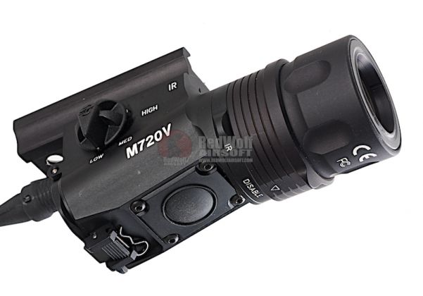 Tactical Flashlight Upgraded Version M720v Weapon Light For Airsoft Gun 