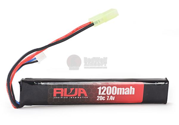 RWA 7.4V 1200mAh (20C) LiPo Rechargeable Battery (Small Tamiya)