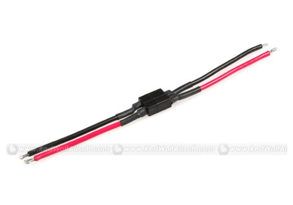 AIRSOFT MOTOR WIRE BATTERY CLIPS CONNECTOR TAMIYA DEANS HEAT MALE FEMALE T SET 