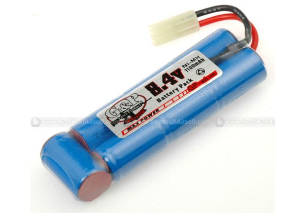 G&P 8.4v 1100mah Battery (Ni-MH) - Small Type 