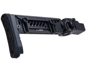 5KU GHK AKM GBBR Airsoft PT-5 Side Folding Stock - Black 0