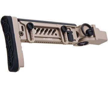 5KU GHK AKM GBBR Airsoft PT-5 Side Folding Stock - TAN 0