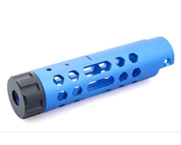 5KU Action Army AAP 01 GBB Airsoft Outer Barrel (Type A, Aluminum, Blue) 0