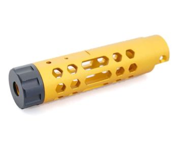 5KU Action Army AAP 01 GBB Airsoft Outer Barrel (Type A, Aluminum, Gold) 0
