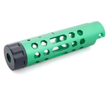 5KU Action Army AAP 01 GBB Airsoft Outer Barrel (Type A, Aluminum, Green) 0