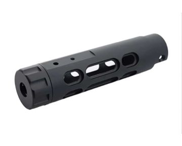 5KU Action Army AAP 01 GBB Airsoft Outer Barrel (Type B, Aluminum, Black) 0