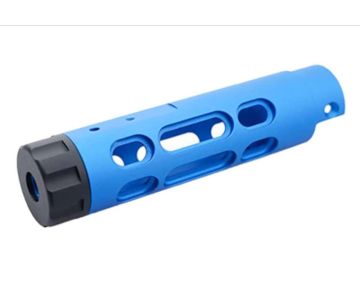 5KU Action Army AAP 01 GBB Airsoft Outer Barrel (Type B, Aluminum, Blue) 0