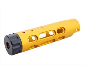 5KU Action Army AAP 01 GBB Airsoft Outer Barrel (Type B, Aluminum, Gold) 0