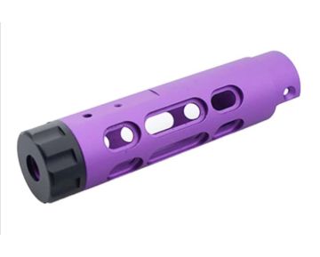 5KU Action Army AAP 01 GBB Airsoft Outer Barrel (Type B, Aluminum, Purple) 0