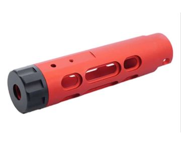 5KU Action Army AAP 01 GBB Airsoft Outer Barrel (Type B, Aluminum, Red) 0